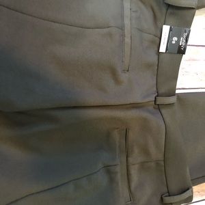 Express skinny mid rise pants 6S olive green